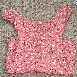 Aeropostale floral button down dress